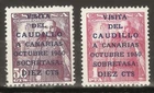 SPAIN 1950 VISIT TO THE CANARY ISLANDS EDIFIL 1088/1089** NO WELL CENTERED SEALS