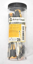 Amartisan 10 Piece Magnetic Screwdrivers Set 5 Phillips 5 Slotted Professional