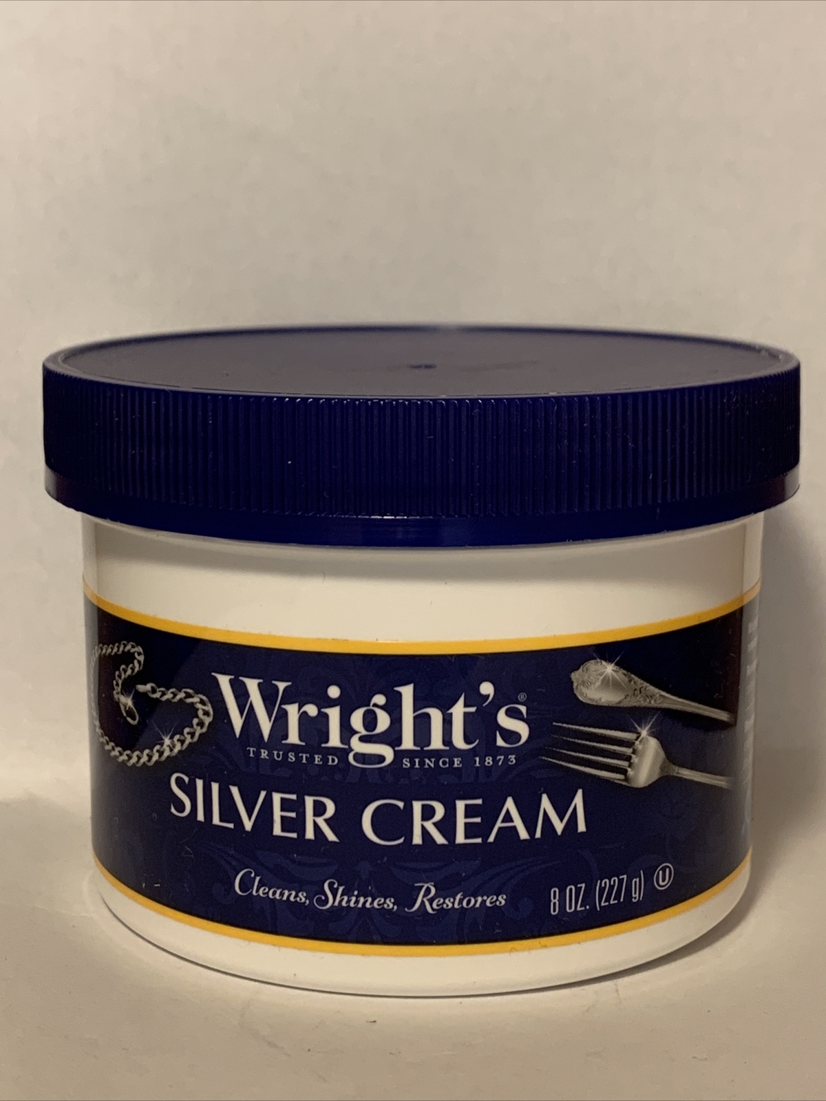 Wright's Silver CleaninCream Shines Restores Metal Silver Polish Cleaner 8 Ounce