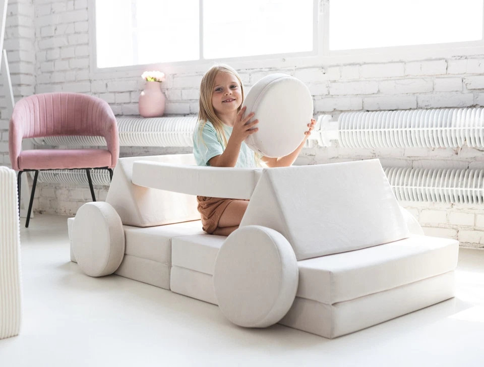 Sofá para niños, sofá de juego suave, formas de juego suave, bloques de juego suave, juego de espuma Foto 3 de 4