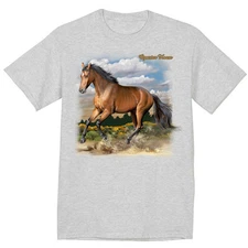 American Quarter Horse shirt horse breed men's equestrian tee shirt