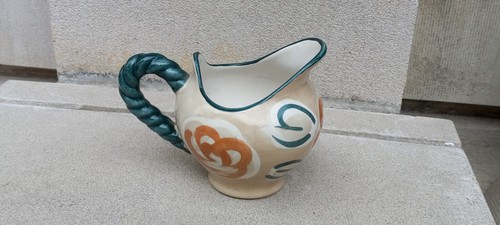 Fioriware Pitcher Creamer Zainseville, OH Clay Stoneware Art Pottery - Picture 6 of 11