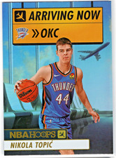 2024-25 Hoops Arriving Now Holo #28 Nikola Topic Thunder