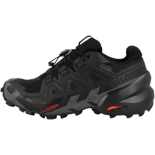 Salomon Women's Speedcross 6 GTX Sneaker, Black/Black/Phantom, 10.5 - Picture 1 of 5