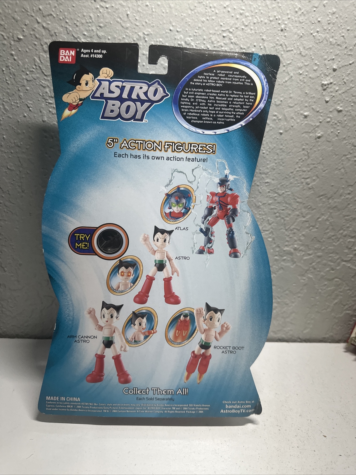 "Astro Boy Rocket Boot Jet Flames"W/ Trading CardLight up BootsNew