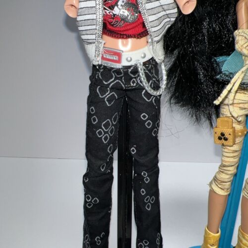 Monster High First Wave Gold Elastic Cleo De Nile And Deuce Gorgon Doll Set Pets - Bild 3 von 23