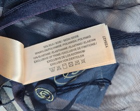 NWT Dita Von Teese Black Mocha Silk Park Avenue Full Brief Size 10 FR 38 EU 36