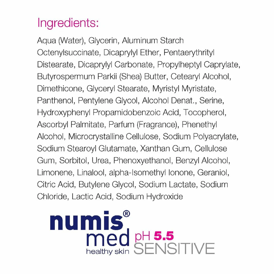 NUMIS MED pH 5.5 Sensitive Skin Soothing Day & Night Face Cream, 50ml/1.7oz. New - Image 3 of 3