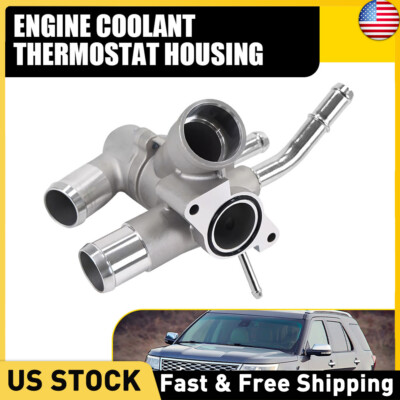 Thermostat Housing Assembly For 2011-2019 Ford Explorer Flex Edge Taurus 3.5L
