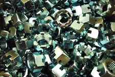 (15) Slotted Hex Castle Nuts 1"-8 Thread Zinc Plated 1-8