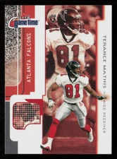 2001 Fleer Game Time #33 Terance Mathis Atlanta Falcons Football Card