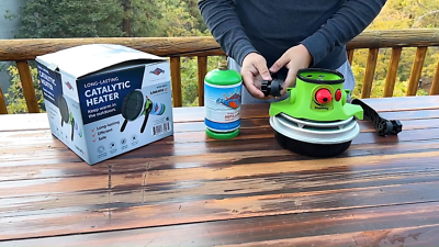 Portable 3,000 BTU Propane Gas Catalytic Heater with Foldable Legs