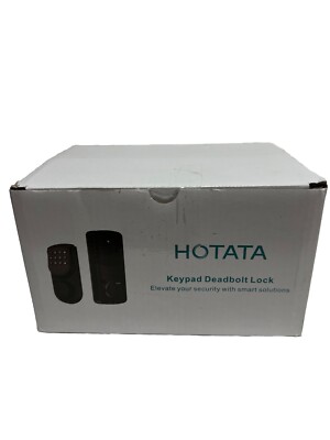 HOTATA Keyless Entry Door Lock with Keypad Smart Electronic Deadbolt Lock Up. 96