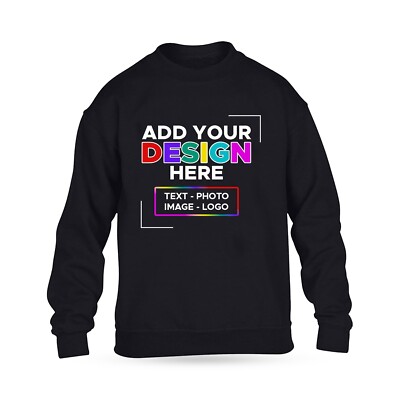 Personalisiertes Kinder Sweatshirt, Schule Custom Pullover Pulli für Jungen und Mädchen