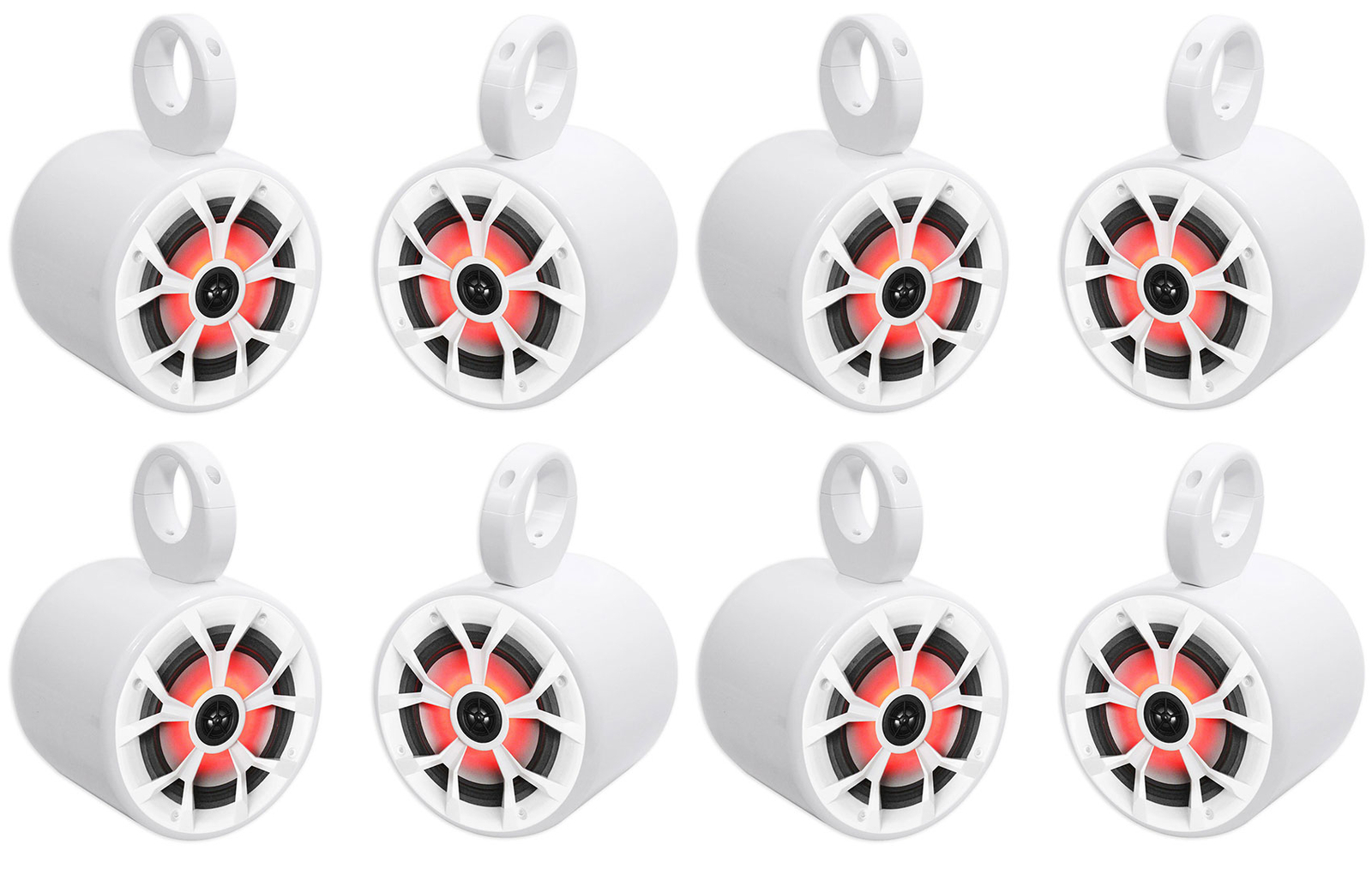 8 Светодиодные колонки для морского вейкборда Rockville RKL65MBW 65 мощностью 700 Вт 2 Цветные решетки