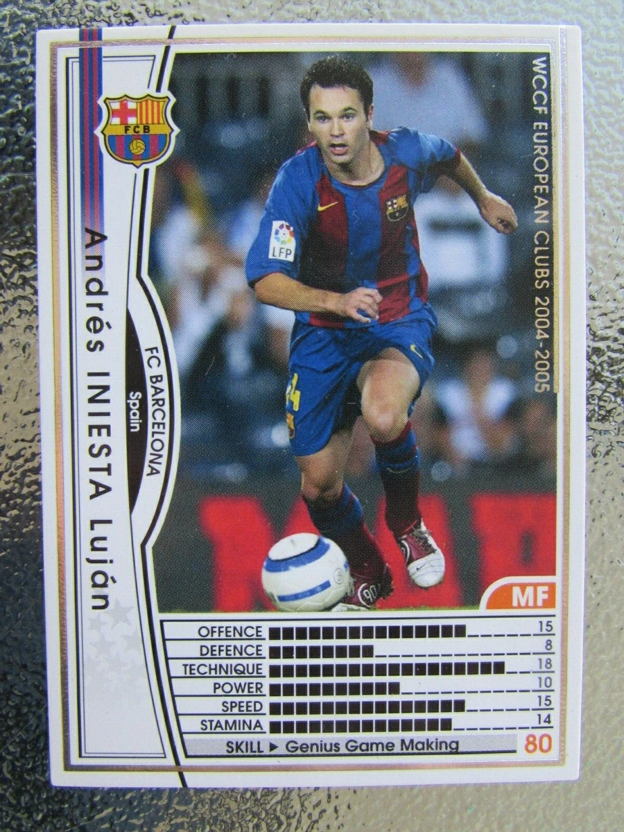 2004-05 Panini WCCF European Clubs - Andres Iniesta #187/224 for