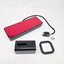Red Reflector Hitch Cover Led Brake Sequential Signal Reverse Light 2 Receiver