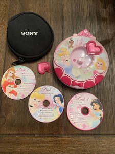 Disney Princess Cd Player Musical Toy 3 Discs Toy Princess W Sony Case Ebay