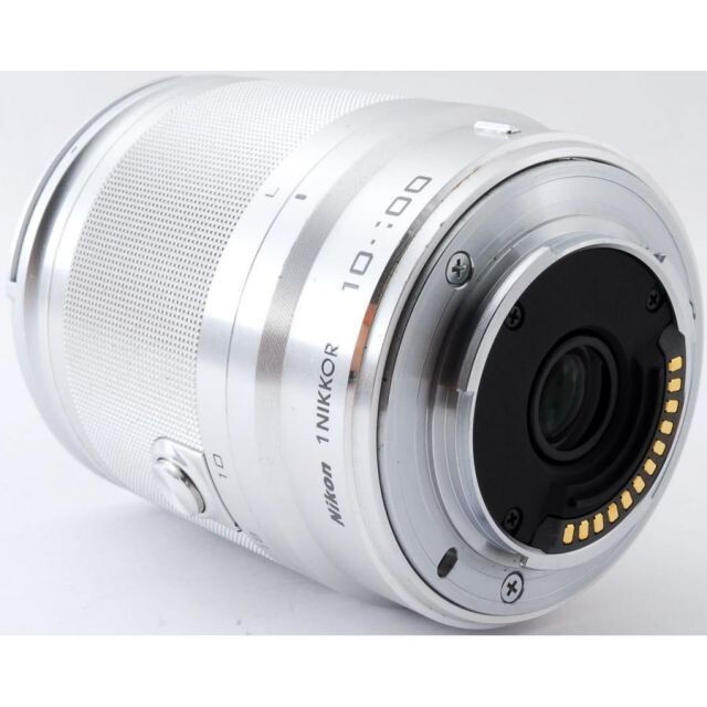 Nikon 1 NIKKOR 10-100mm F/4-5.6 VR lens [silver] used good from
