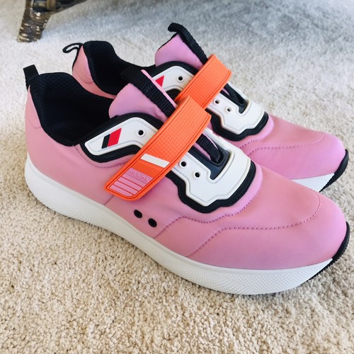 prada orange sneakers