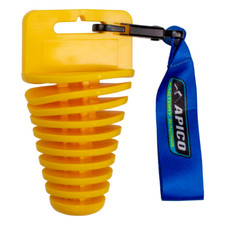 Apico 4 Stroke Four Stroke Exhaust Bung Plug Yellow Lanyard Motocross Enduro