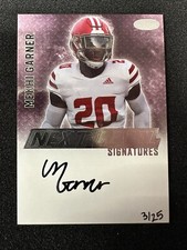 2023 Sage Mekhi Garner Silver Next Level Signatures Auto 3/25 RC Rookie LSU