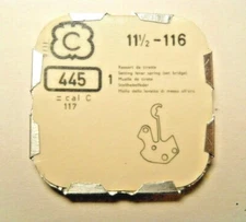 C CHEZARD MADER PART 445 SETTING LEVER SPRING SET BRIDGE CAL 116 117 SIZE 11 1/2