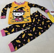 Baby Girls Pajamas Size 18 Months Hello Kitty Sleep Outfit Glow in the Dark