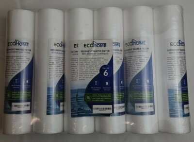 Eco Home 6-PACK Sediment Water Filters Replacement Cartridge