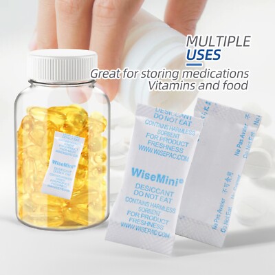 Sachets Dessicant Silica Gel 1 Gramme - Tyvek Grade Alimentaire - Lot De 7000 - Marque Wisesorb