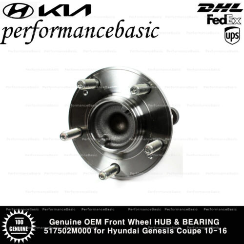 Genuine OEM Front Wheel HUB & BEARING 517502M000 for Hyundai Genesis Coupe 10-16 - Picture 2 of 3