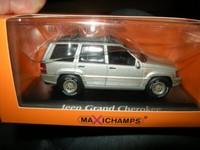1:43 Maxichamps Jeep Grand Cherokee 1995 Silber/Silver In Ovp