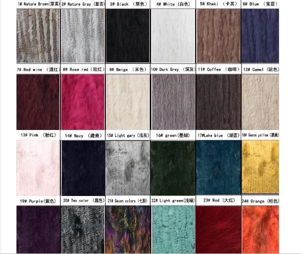 Luxury Women's Knitted Real Rabbit Fur Warm Outwear Hooded Woven Mid Long Jacket - Image 3 of 4