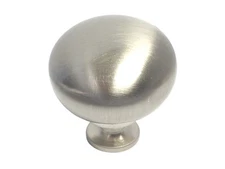 New Satin Nickel or Brushed Nickel Round 1 1/4" (32mm) Kitchen Cabinet Knobs