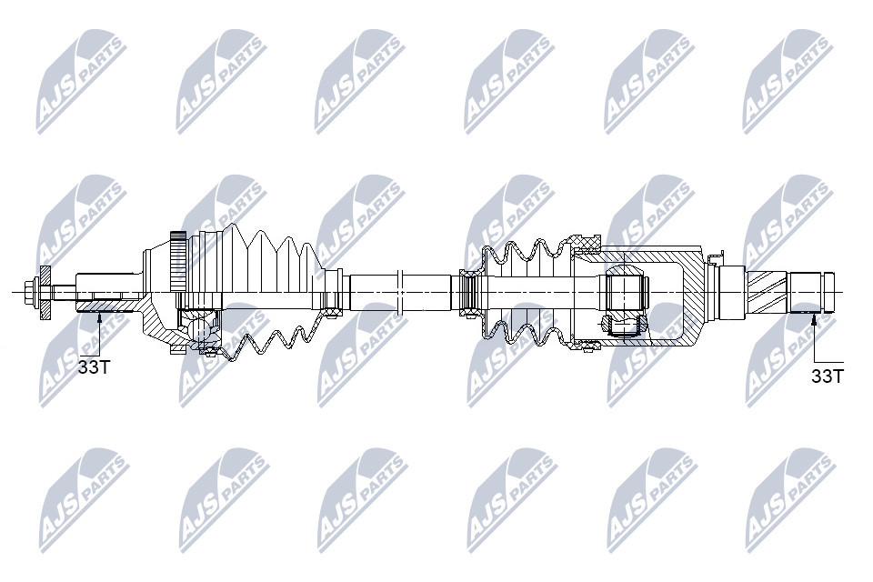 NTY NPW-ME-122 Drive Shaft for SMART