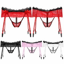 Men Cross Dress Sissy Underpants Lace Trim Skirted Bikini Brief Girlie Underwear