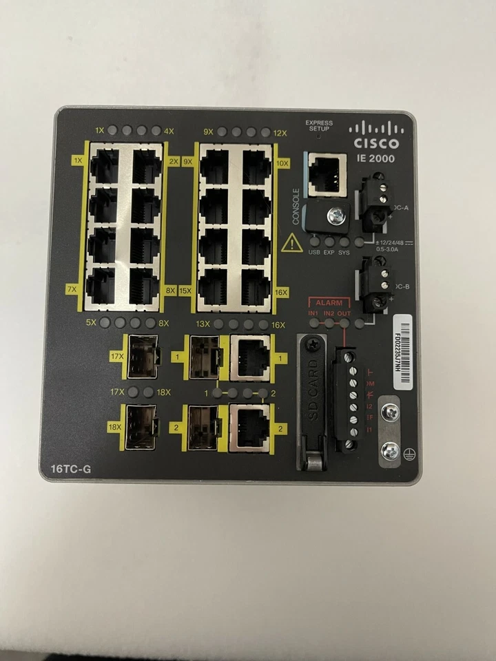 Cisco IE-2000-16TC-G-L Industrial Network Switch Managed Fast Ethernet - Image 3 of 4