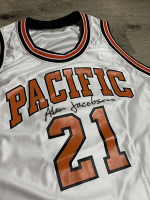 Vintage UOP Pacific Tigers Basketball Jersey Adam Jacobsen
