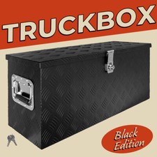 Deichselbox Werkzeugkasten Truckbox Alu Box Transportbox D080 Schwarz trucky