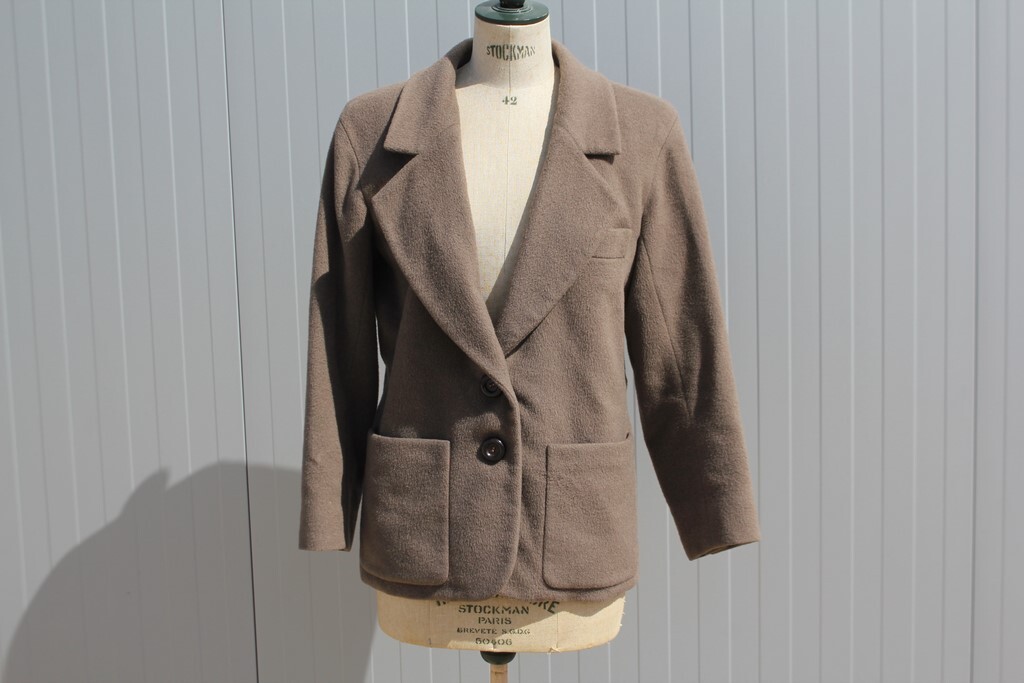 YVES SAINT LAURENT Giacca vintage lana cashmere donna taglia 38 (58945)