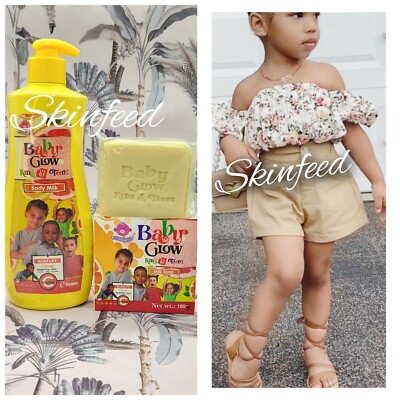 Baby Glow Kids & Teens Vit.C  Glowing Moisturizing Nourishing Body Lotion & Soap