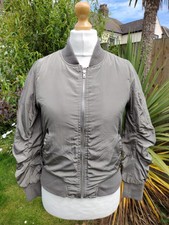 Womens Small Ma1 Style Bomber Flight Jacket Top Gun Freepost