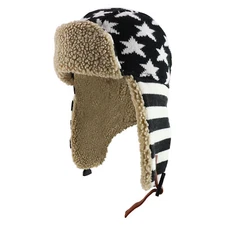 Patriotic American Flag Designed Winter Aviator Trooper Hat - FREE SHIPPING