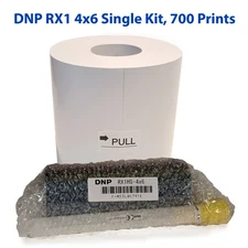 DNP RX1HS 4x6 Media Print Kit for RX1HS, **SINGLE KIT* 1 paper & ink, 700 Prints