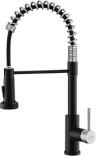 Kitchen Faucet with Pull down Sprayer Single Hole Stainless Steel Sink Faucet, S