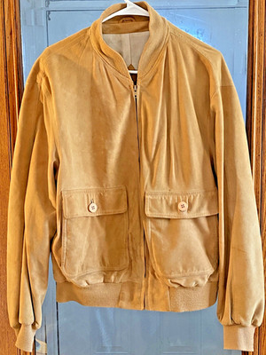 Everest Pellle Suede/Leather Women's Jacket Made In Italy Sz 48 US 2X