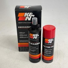 Kn Set Of 2 Engineering Aerosol Oiled Cotton Air Filter Service Kit 99-5000