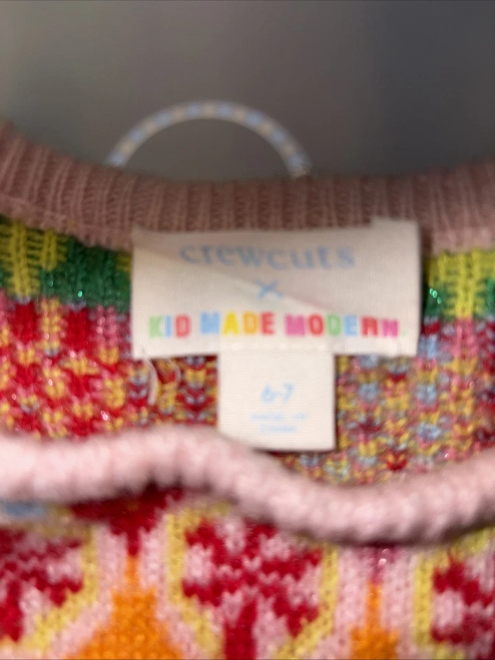 J. Suéter suéter de lana Crewcuts para niñas talla 6-7 Foto 2 de 4