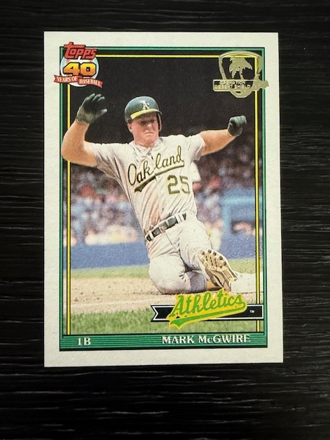 1991 Topps Desert Shield #270 A's Mark McGwire MT