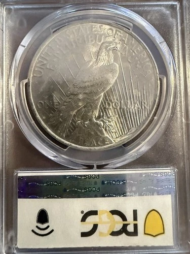 1922 Peace Dollar PCGS MS62 Toning 0.900 Fine Silver ASW=0.7734